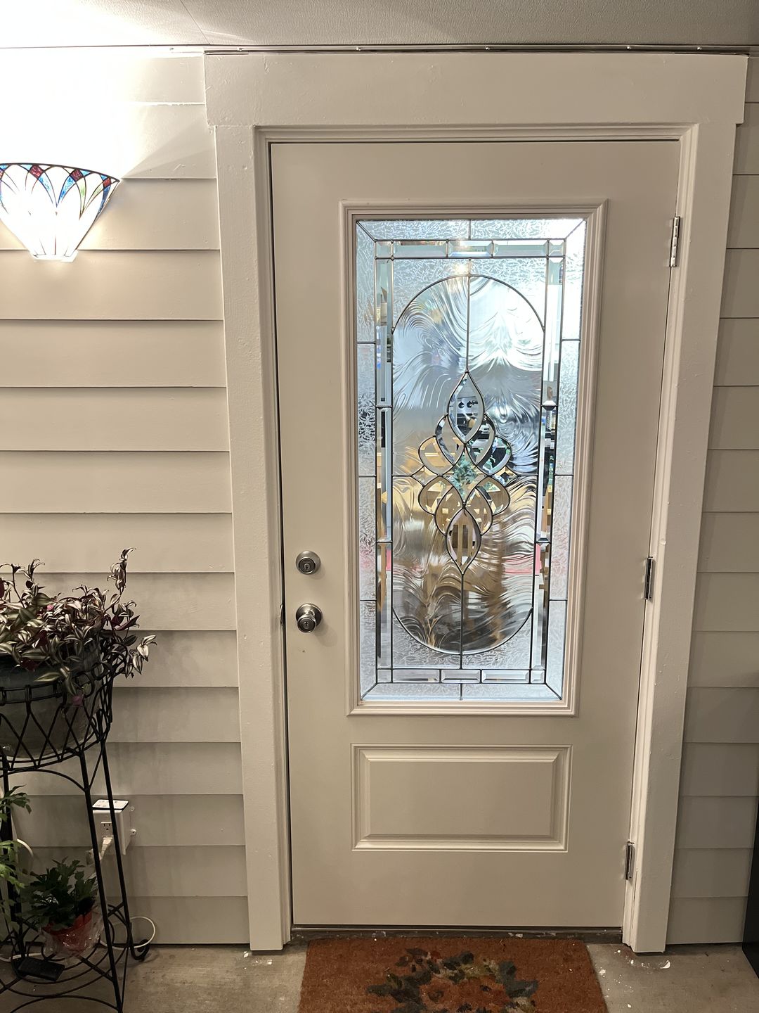 Customer photo review of Saxon Glass and Frame Kit (3/4 Lite 24" x 50" Frame Size)