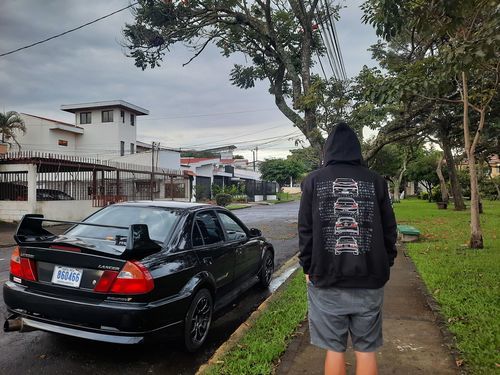 Customer photo review of Mitsubishi Evolution Hoodie
