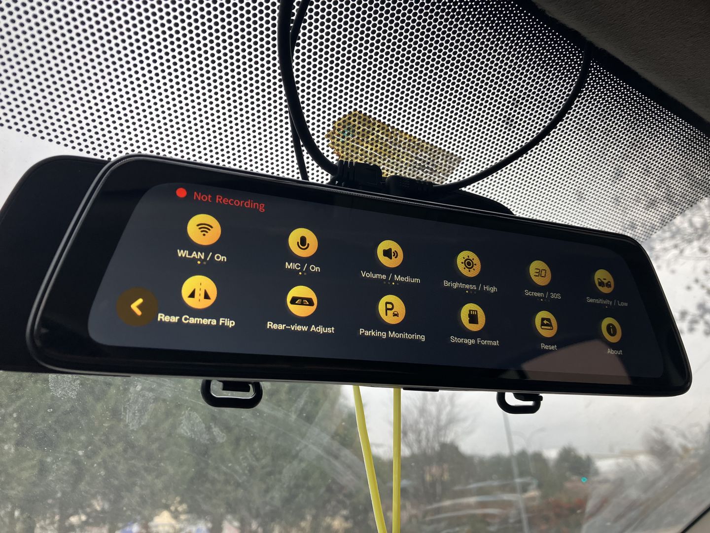 Customer photo review of E3 Rearview Mirror Dashcam