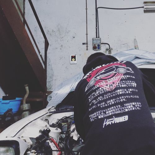 Customer photo review of Mazda RX-7 Pullover Hoodie