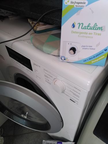 Customer photo review of Eco-Tiras de Detergente 40 lavados Natulim