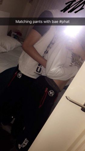 Customer photo review of Mens Power Over Track Pants - Black