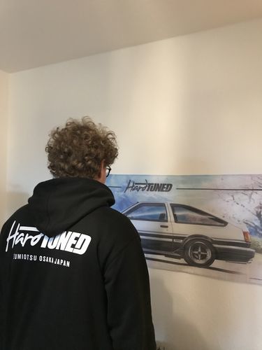 Customer photo review of HardTuned Kanji Hoodie - Black
