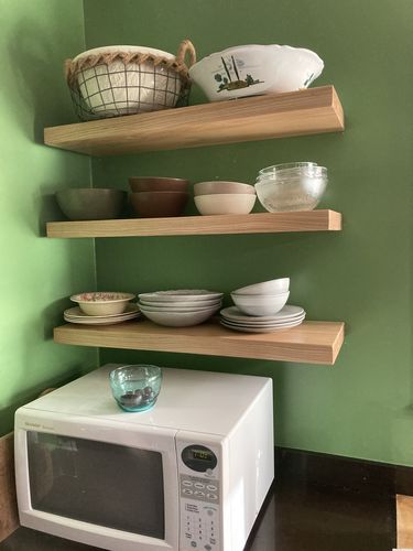 Customer photo review of Ash Floating Shelves