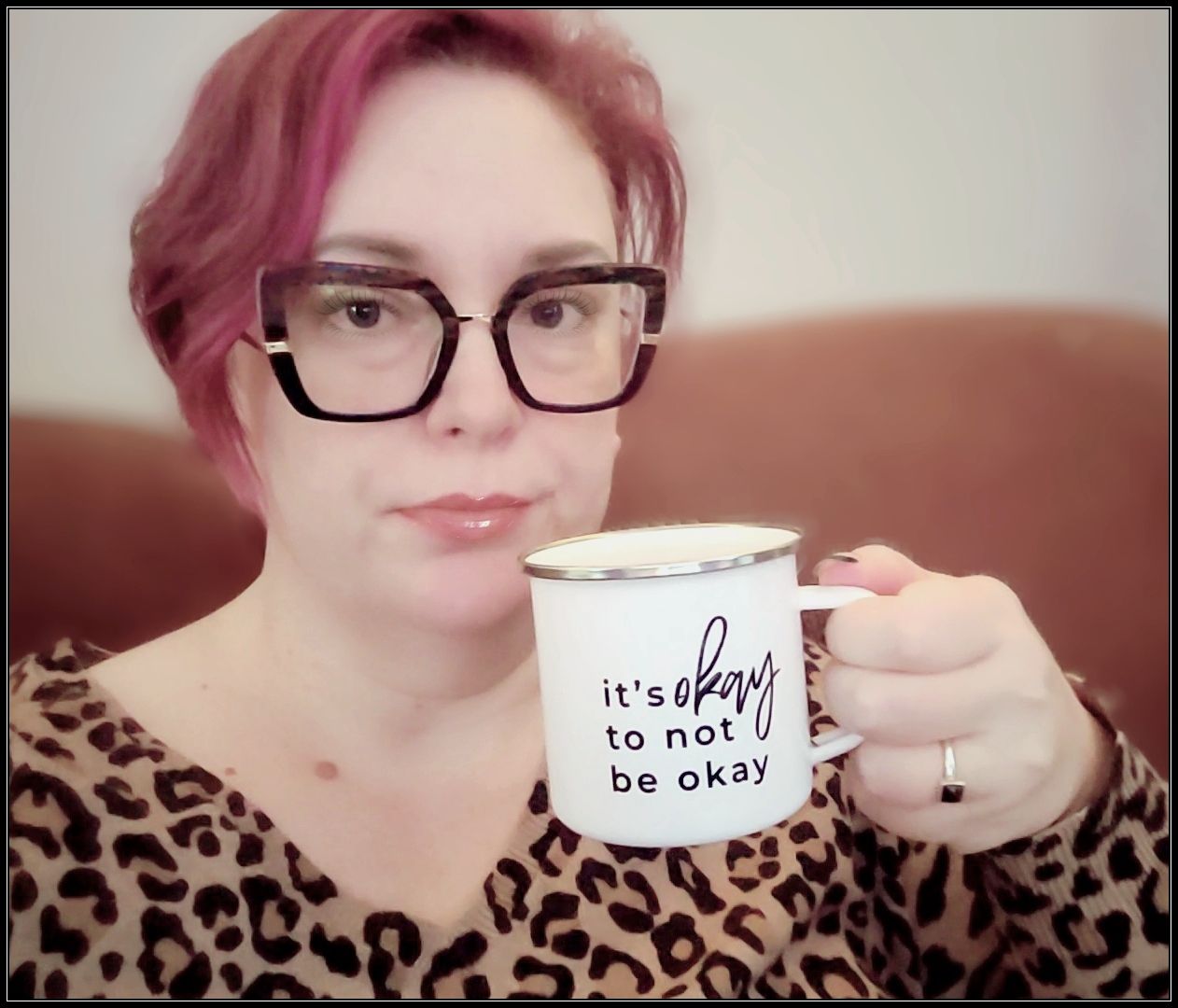 Customer photo review of It's okay to not be okay Campfire Mug