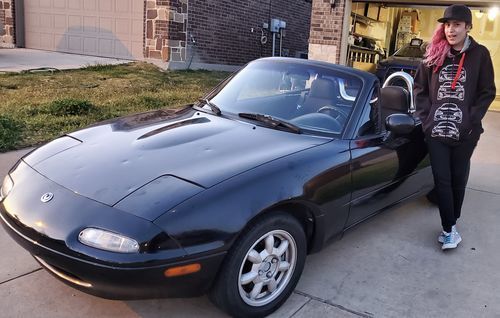 Customer photo review of Mazda MX-5 Miata Roadster Womens Hoodie