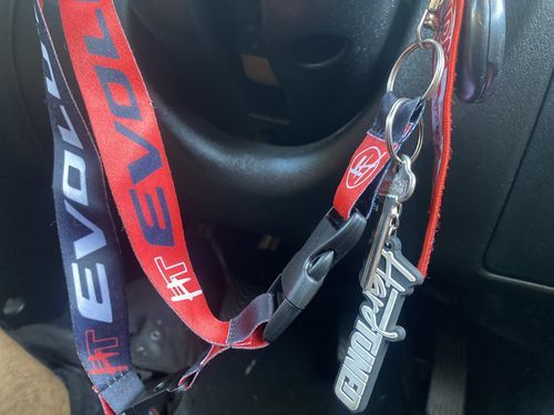 Customer photo review of Mitsubishi Evolution Lanyard