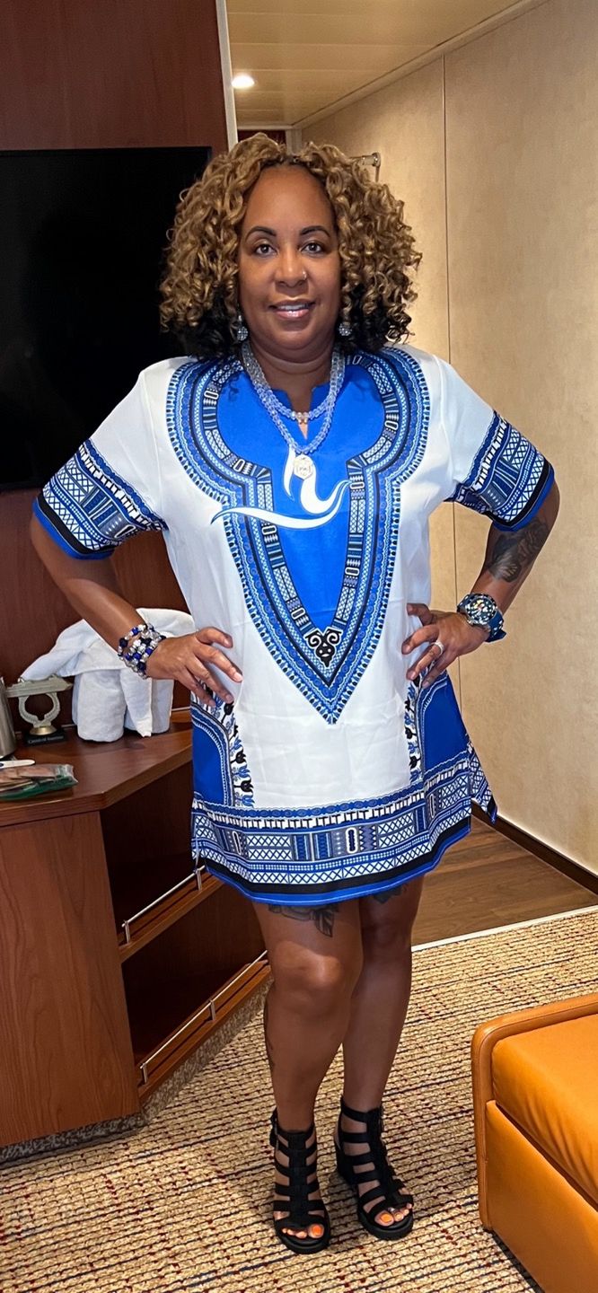Customer photo review of Dashiki Shirt- Zeta Phi Beta