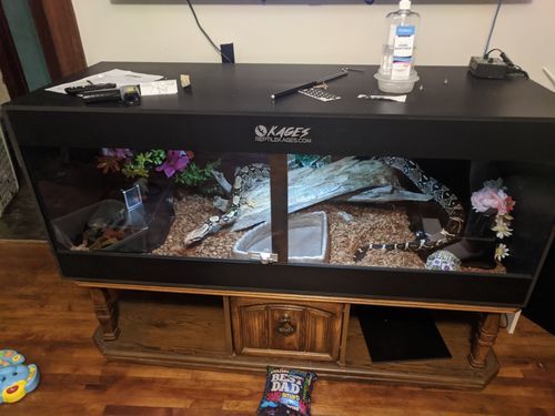 Customer photo review of 60"x24"x24" / 5'x2'x2' Premium PVC Reptile Enclosure