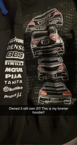 Customer photo review of Subaru WRX STI Womens Hoodie