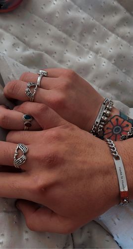 Customer photo review of Engraved Bracelet Set - W/ Eternal Rose Box