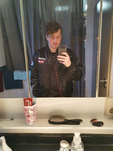 Customer photo review of Overnight Parts Bomber Jacket