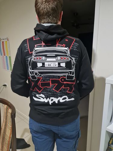 Customer photo review of Toyota Supra MKIV Hoodie