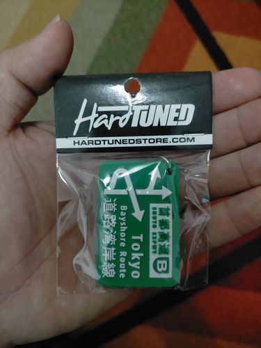 Customer photo review of Bayshore Route Soft Rubber Key Ring