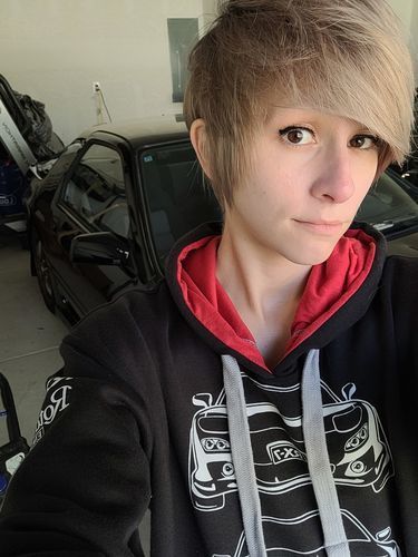 Customer photo review of Mazda RX-7 Pullover Hoodie