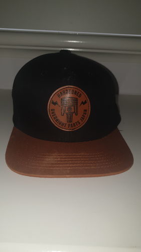 Customer photo review of Hardtuned Garage Flat Brim Cap - Rust