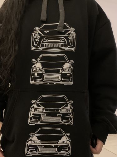 Customer photo review of Nissan Skyline GTR Pullover Hoodie
