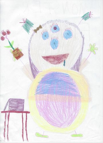 Customer photo review of LOANYA persönliche Kinderzeichnung als Halskette oder Anhänger