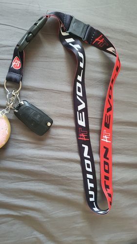 Customer photo review of Mitsubishi Evolution Lanyard