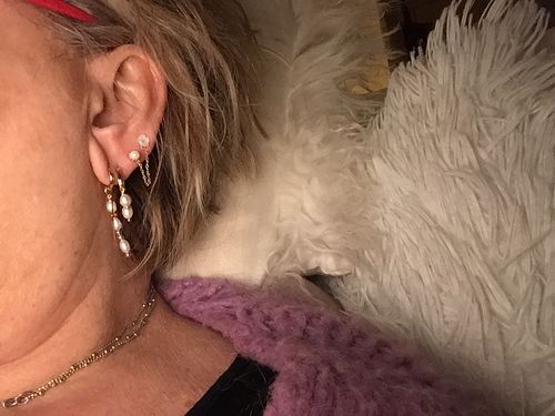 Customer photo review of Boucles d'oreilles Cléo & Diana