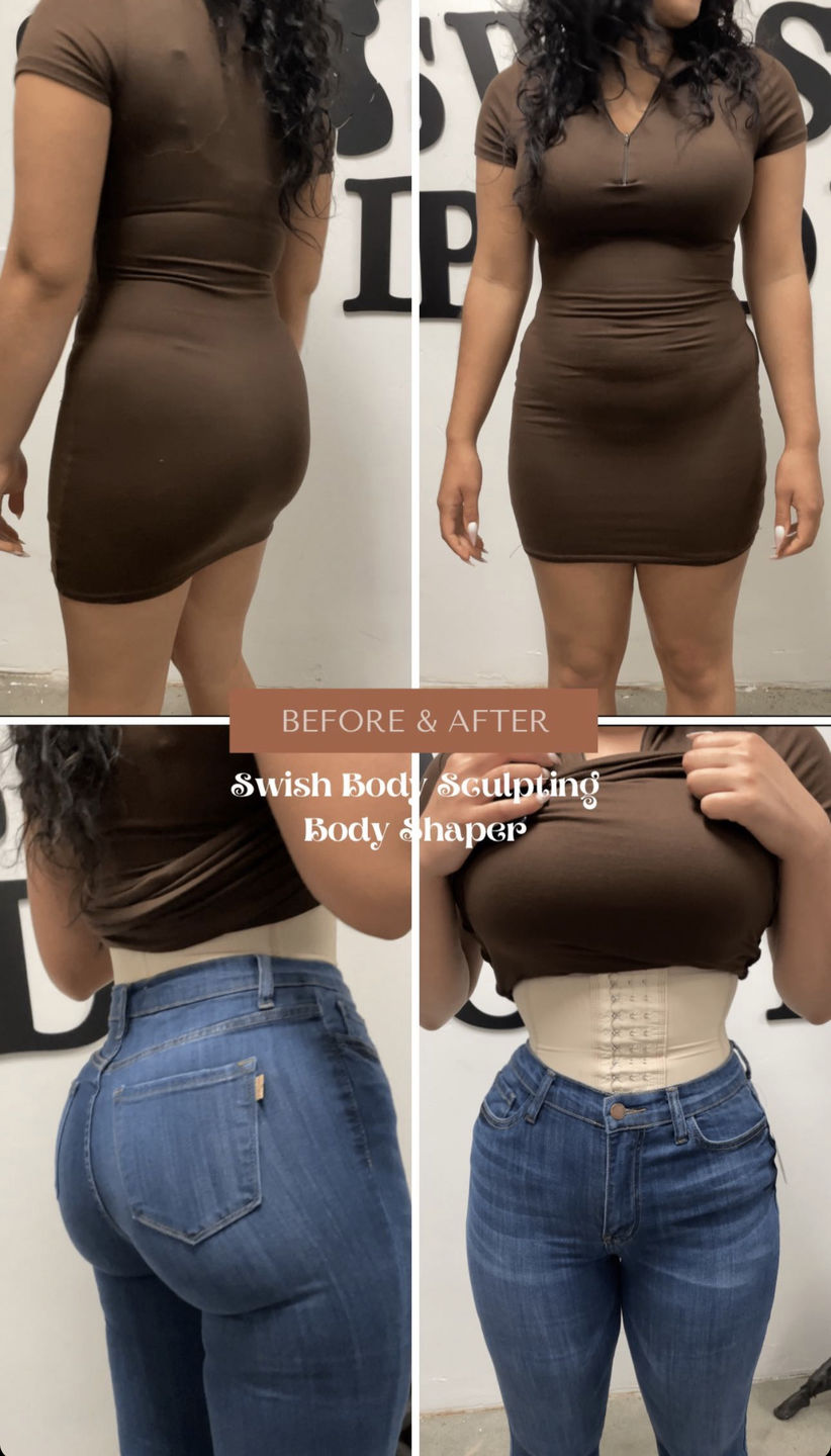Customer photo review of Molding Short Strapless Body Shaper