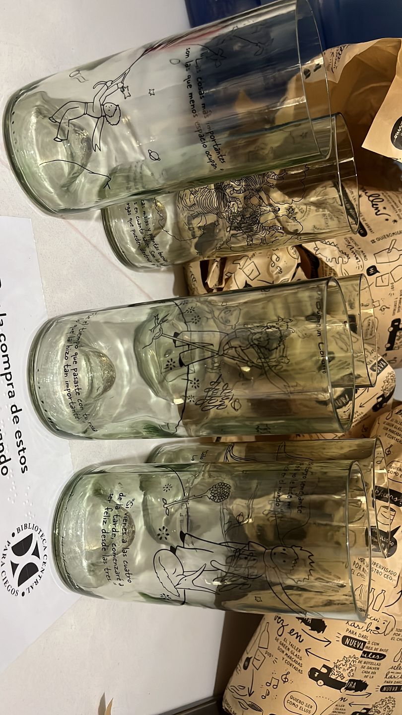 Customer photo review of El Principito Juego de 6 Vasos
