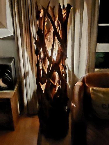 Customer photo review of Teak Wurzelholz Stehleuchte ACE | Höhe 150 oder 180 cm