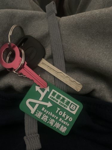 Customer photo review of Bayshore Route Soft Rubber Key Ring