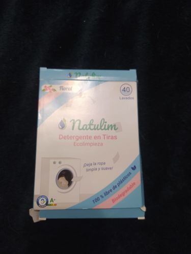 Customer photo review of Eco-Tiras de Detergente 40 lavados Natulim