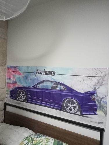Customer photo review of Nissan Silvia S15 Garage Flag
