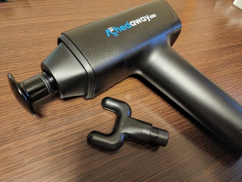 Customer photo review of Achedaway Pro Percussion and Vibration Massager (Black)