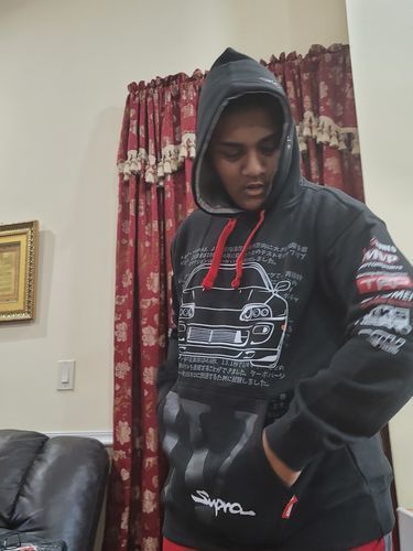 Customer photo review of Toyota Supra MKIV Pullover Hoodie