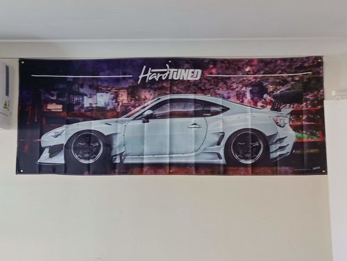 Customer photo review of Toyota GT 86/BRZ/FRS Garage Flag