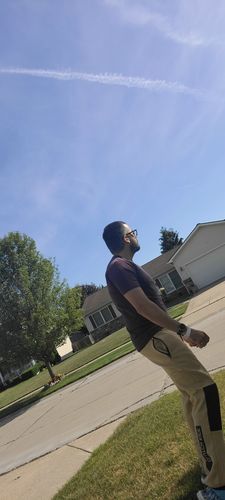 Customer photo review of Mens Power Over Track Pants - Tan