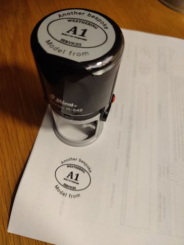 Customer photo review of Self-Inking Stamp