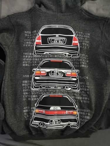Customer photo review of Honda Civic EK, EG, ED Womens Hoodie