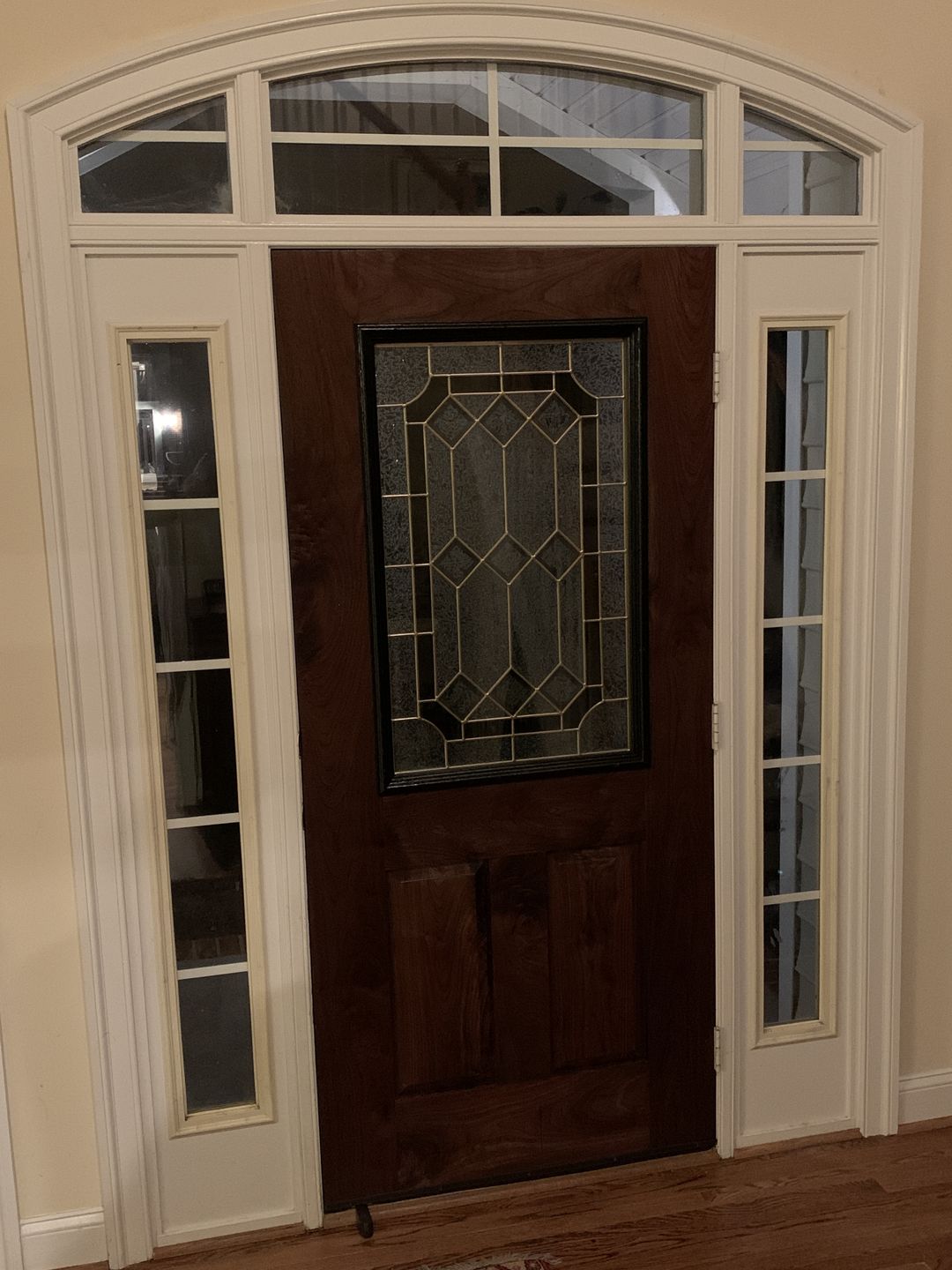 Customer photo review of Stratford Glass and Frame Kit (Half Lite 24" x 38" Frame Size)