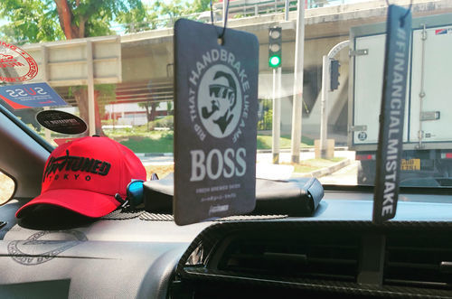 Customer photo review of Financial Mistake Air Freshener - New Car