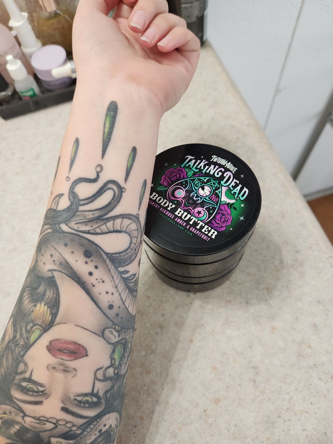 Customer photo review of Talking Dead Body Butter
