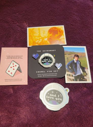 Customer photo review of [PREORDER] The Astronaut Pins