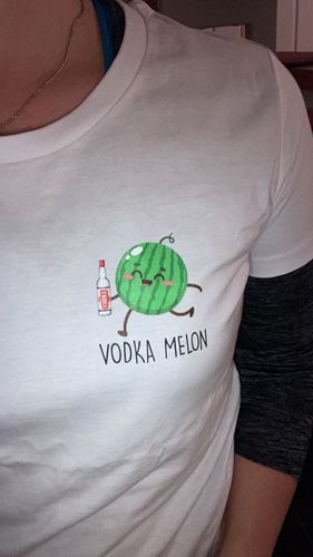 Customer photo review of VODKA MELON - Premium Shirt Damen