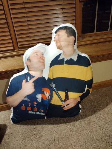 Customer photo review of Create A Custom Anything Pillow
