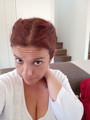 Reseña con foto de un cliente sobre Pack 3 Hennas Jamila Hair -  Cobrizo Natural y Duradero  👩🏼‍🦰