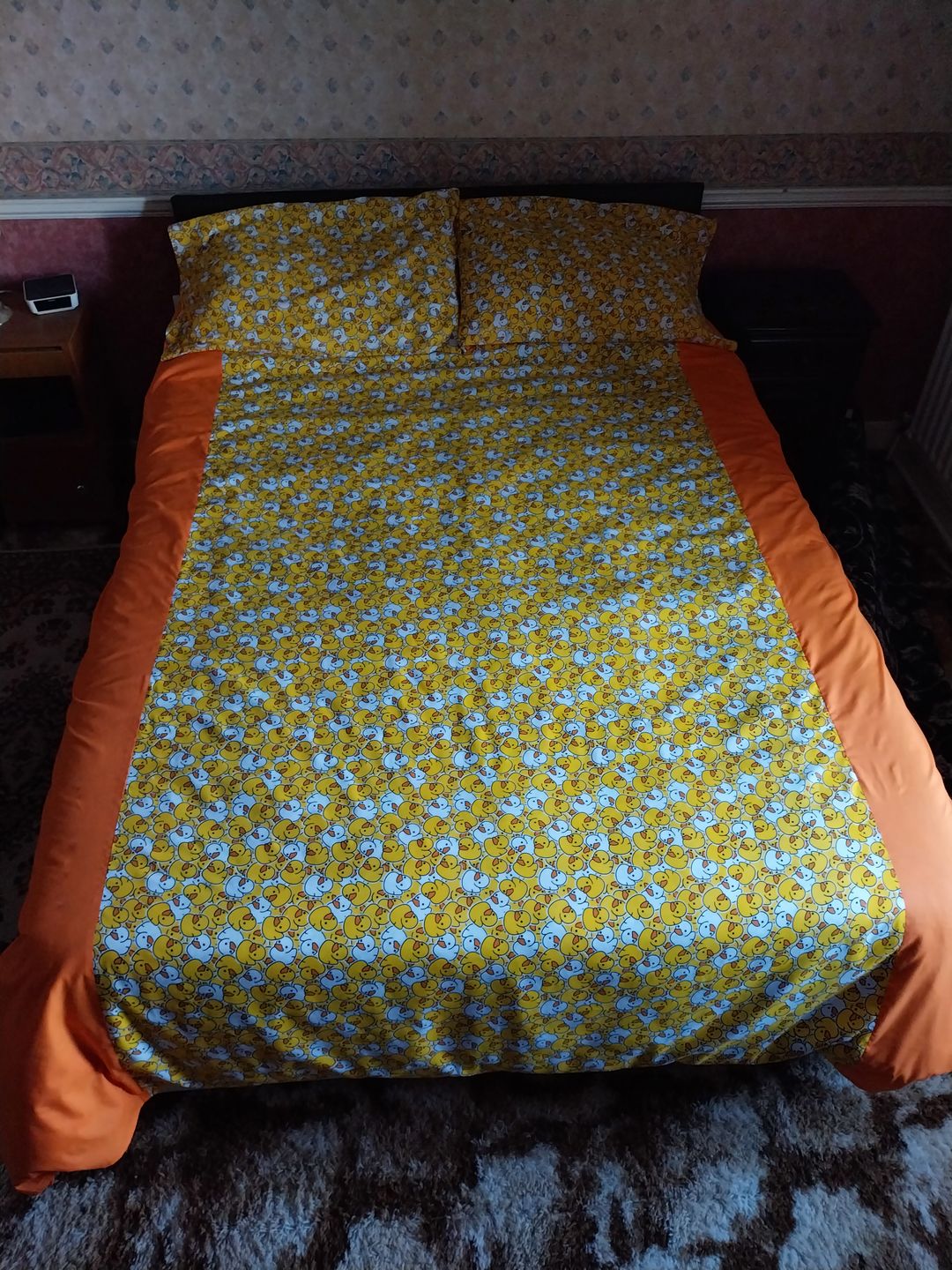 Customer photo review of Yellow and White Rubber Ducks Polycotton Fabric