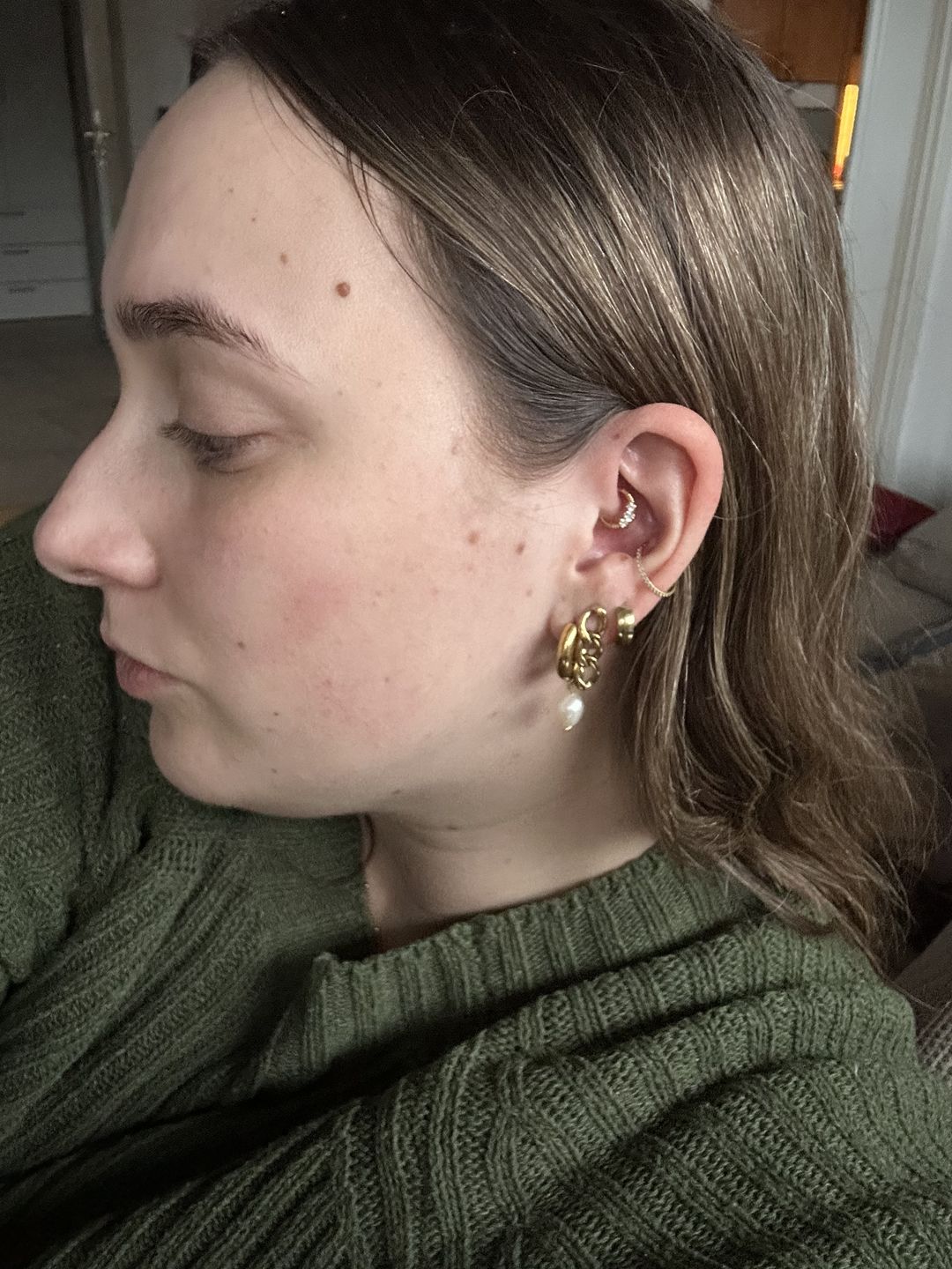 Customer photo review of Bianca Clicker Piercing | Chirurgenstahl