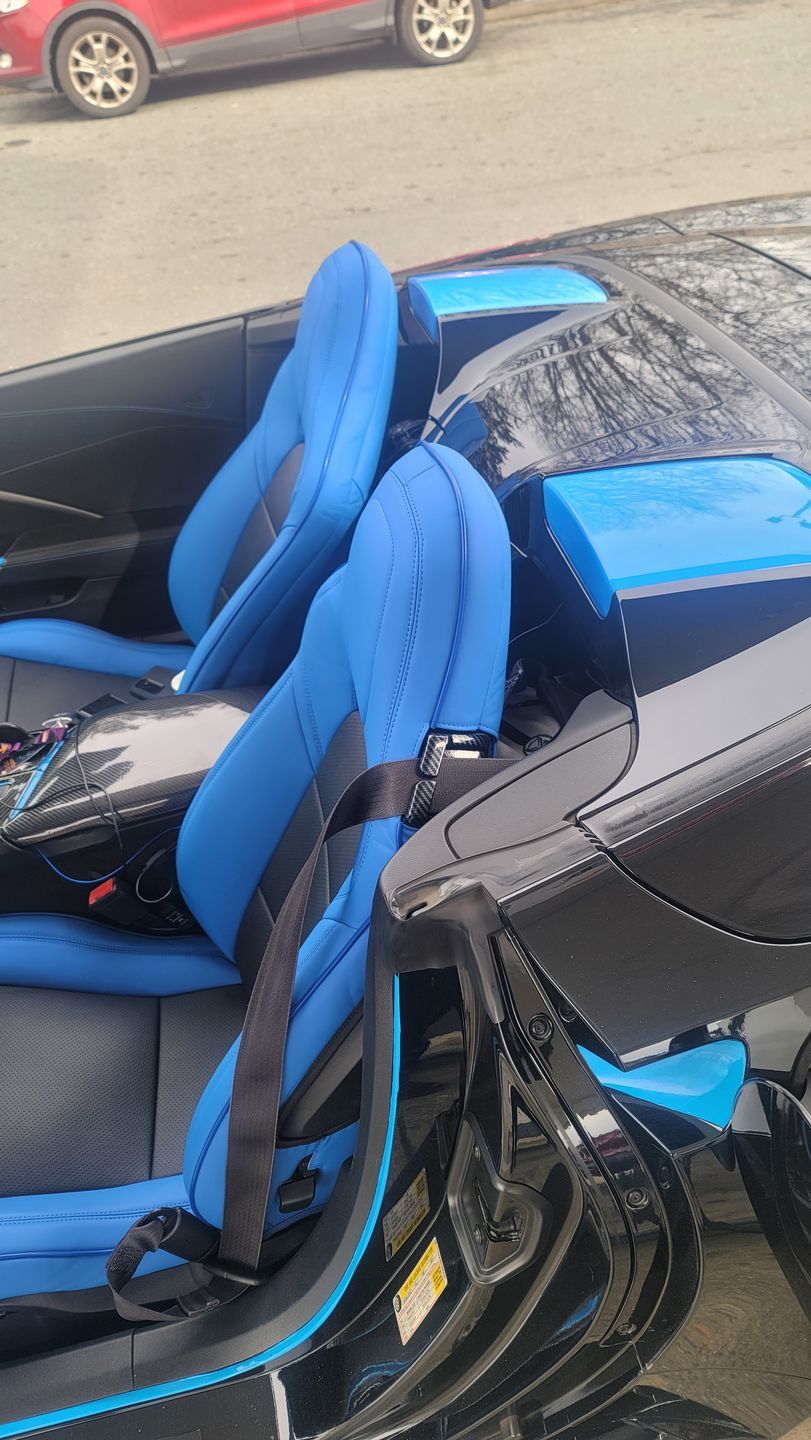 Customer photo review of Corvette C7 Premium Custom Leather Seat Covers