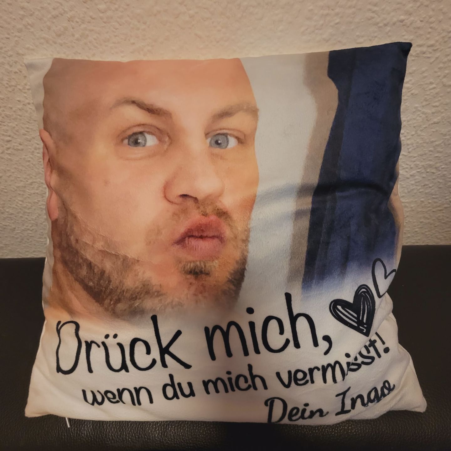 Customer photo review of Wenn du mich vermisst - Paar-Kissen