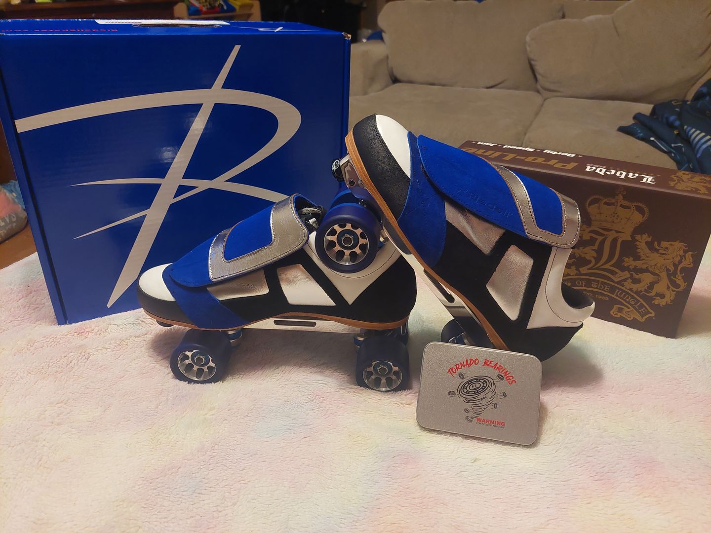 Customer photo review of Waxed Skate Laces 8mm