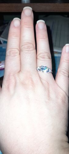 Customer photo review of Anello Love Strass