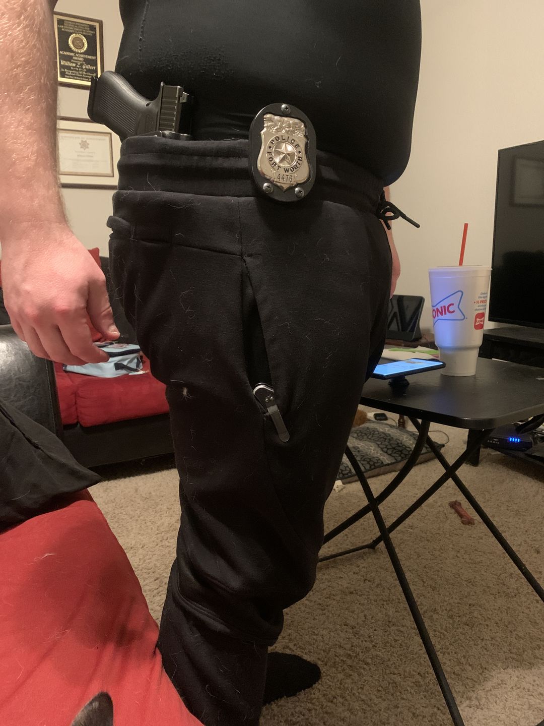 Customer photo review of Carrier Joggers Mk.II - Midnight Black